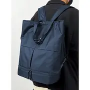 Men's Waterproof Laptop Backpack with Adjustable Shoulder Strap - Fashionable Black Blue Army Green Multi-Compartment Weekender Travel Bag for School, Work, Tr