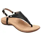 Authentic VIONIC Rest Kirra Toe Post Sling Back Sandal in Black US Women's SZ 9