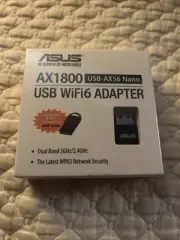 ASUS AX1800 Dual Band WiFi 6 USB , WiFi 6, 802.11ax, WPA3 Network New Sealed