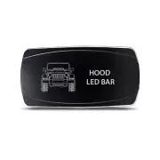CH4x4 Rocker Switch for Jeep JK Hood LED Bar Symbol - Horizontal - Red/Green LED