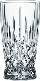[Nachtmann] Noblesse Barista Latte Macchiato & Cold Brew Glass, Clear – Crystal Glass Showcasing Rich Colour & Faceted Design – Machine-Made, Durable & Dishwasher Safe – 350 ml Capacity (Pack of 2)