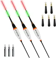 QualyQualy LED Fishing Bobbers Floats and Lighted 3 Pcs #1