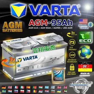 【電池達人】德國 原廠電池 VARTA 華達 AGM 電瓶 舊換新 特價賣場 工資另計 G14 BMW X3 X4 X5