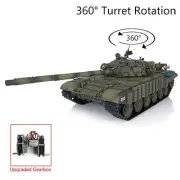 7.0 HengLong 1/16 RC IR RTR Tank Soviet T72 3939 Steel Gearbox Armor 360°Turret