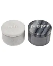 Godinger Marble Salt & Pepper Cellar Set