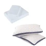 Royal Comfort 4 Piece Sheet Set & 2 Air Mesh Pillows Double White