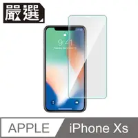 在飛比找PChome24h購物優惠-嚴選 iPhone XS 疏水疏油鋼化玻璃保護貼(5.8吋）