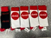 RARE! Coca Cola Dress Socks 5 Pairs COKE & FAST FREE SHIP!