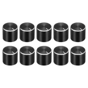 10pcs Potentiometer Knob Knurled Shaft Black 15mmx13mm Volume Control Knob
