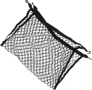 HEALEEP Cars Cargo Storage Net with Hook Trunk Organizer Vertical Barrier Design for Secure Luggage Storage Compatible with Hatchback SUV Truck Includes Hooks