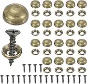 uxcell Brass Decorative Screws with Caps, Mirror Screw Self Tapping Screws Decorative Cover - Fitting for(Furniture Fixing- Wall Hangings - Wood Handcrafted) 13mm & 20 Pack & Bronze
