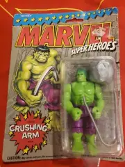 MARVEL SUPER HEROES INCREDIBLE HULK With Crushing Arm 1993 Toy Biz SEALED