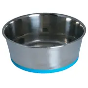 Rogz Slurp Stainless Steel Non-Skid Dog Bowl Blue - 4 Sizes