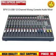 EFX12-USB 12-Channel Mixing Console Audio Mixer w/ USB Interface Reverb Effects