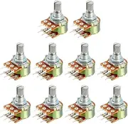 XYWHPGV WH148 50K Ohm Variable Resistors Dual Turn Rotary Carbon Film Taper Potentiometer 10pcs(2ef24 0a6be 98b99 95de5 b26f8 02f5f