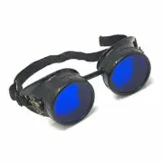 Steampunk Vintage pilot goggles motorcycle biker aviator glasses burning man