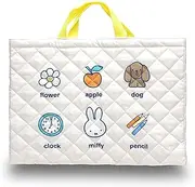 miffy(ミッフィー) BN2158IV Single Pattern Quilt Charm Bag for Kids, white (off-white), Free Size