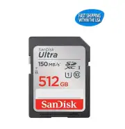 Sandisk Ultra 5121GB SD Card SDXC Memory card for Cannon Nikon Kodak & Sony