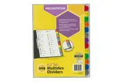 Marbig A-Z Tab Manilla Multidex A4 Divider Index Office School Stationery Binder