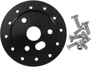 GANAZONO 6Holes Steering Wheel Hub Spacer Adapter to Height Increase Compatible with Standard Steering Wheel Easy Installation with Mounting Screws Durable