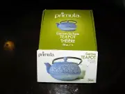 PRIMULA Blue Floral 34 oz/ 1L. Cast Iron Teapot