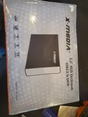 X-MEDIA 3.5-Inch USB 2.0 SATA Aluminum Hard Drive HDD External Enclosure Case