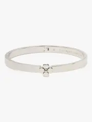 heritage spade flower metal thin hinged bangle