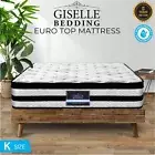 Giselle Bedding King Size Mattress 34cm Euro Top Pocket Spring Medium Firm Bed