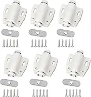 Magnetic Push Door Opener, 6 Pieces Magnetic Catch Magnetic Magnetic Cupboard Door Push to Open Magnetic Push Catch for Kitchen Bathroom Cabinet Wardrobe