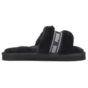 Puma Fluff Slide Toddler Girls Black Casual Sandals 38573901