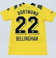 Puma Borussia Dortmund 22/23 Home Cup Soccer Jersey #22 BELLINGHAM- Size Small