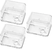 HOOTNEE 3pcs Wind Up Music Box DIY Kit Transparent Plastic Assembly Case for Handmade Projects Easy Repair and Display of Instrumental Music for Mother Day