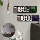Home Decor LED Alarm Clock Wall-mounted Electronic Alarm Clock For Home