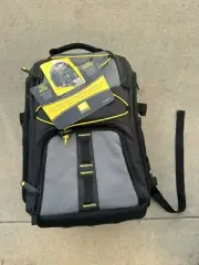 Nikon Digital Camera Backpack Black Yellow Travel Accessory Pack Large NWT