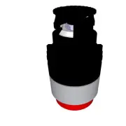 Baco Controls L22HB04 22mm Yellow Projected Momentary Actuator MFGD