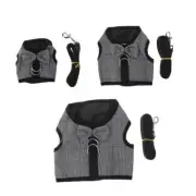 Adjustable Bow Rabbit Harness Vest Leash Rope Mouse Baby Bunny Hamster