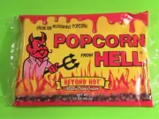 POPCORN FROM HELL - 3.5 OZ. BAG - SUPER HOT, ORDER TODAY! "WORLD'S HOTTEST"