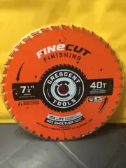 Crescent 7-1/4 40T FineCut finishing Circular Saw Blade NEW