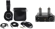 Audio Technica ATH-M50X Over Ear Studio Headphones W/ Case+Tube Headphone Amp