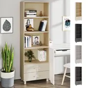 Solid Wood Pine Highboard Drawer Cabinet "HAMAR" Display Rack Multi Colours vidaXL