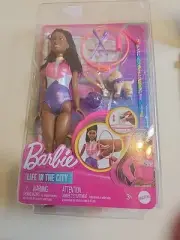 NEW BARBIE Life In The City "Brooklyn” Gymnast Doll & Playset Exclusive READ