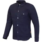 Porta D30 Canvas Dark Blue Single Layer Motorcycle Riding Shirt