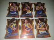 2019 SELECT AFL FOOTY STARS WEST COAST EAGLES RED DIE CUT LOT OF 6 cards