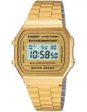 [Casio] A168WG 9 Gold Stainless Steel Watch