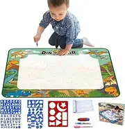 Water Doodle Mat, Magic Drawing Board, Reusable Painting Pad, 31.5x23.62 inches Washable Writing Cloth, Art Toy, Large Size, Fun Learning for Kids