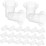 Generic 50pcs Hydroponic Net Pots for Plants Slotted Mesh Baskets for Indoor Gardening and Flower Cultivation for Hydroponics Suitable for Growing Media
