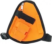 AsrMyjcx Two Way Radio Chest Pack Harness Vest Bag Case Chest Radio Harness Two Way Radio Pouch Holder for Construction Sites Climbing, Orange