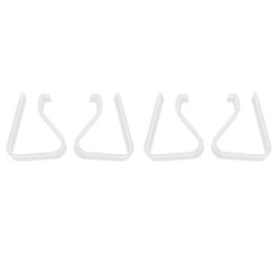 4 Pcs Home Party Clear Plastic 20mm-35mm Desk Table Cloth Clips M5S1S1