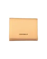 Coccinelle TriFold Wallet Leather Beige Women Orange Wallets & Pouches