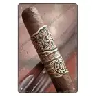 Tin Cigar Smoker Bar Lounge Aficionado Man Cave Garage Wall Art Decor Sign